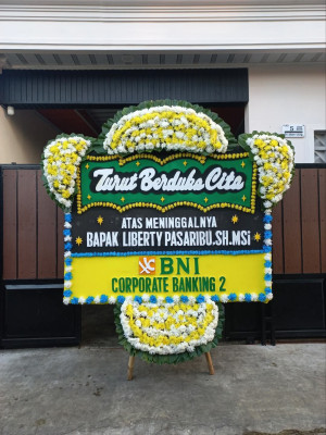 Papan Bunga Duka di Tanggamus